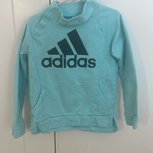 Adidas blue side buttoned sweatshirt size 6